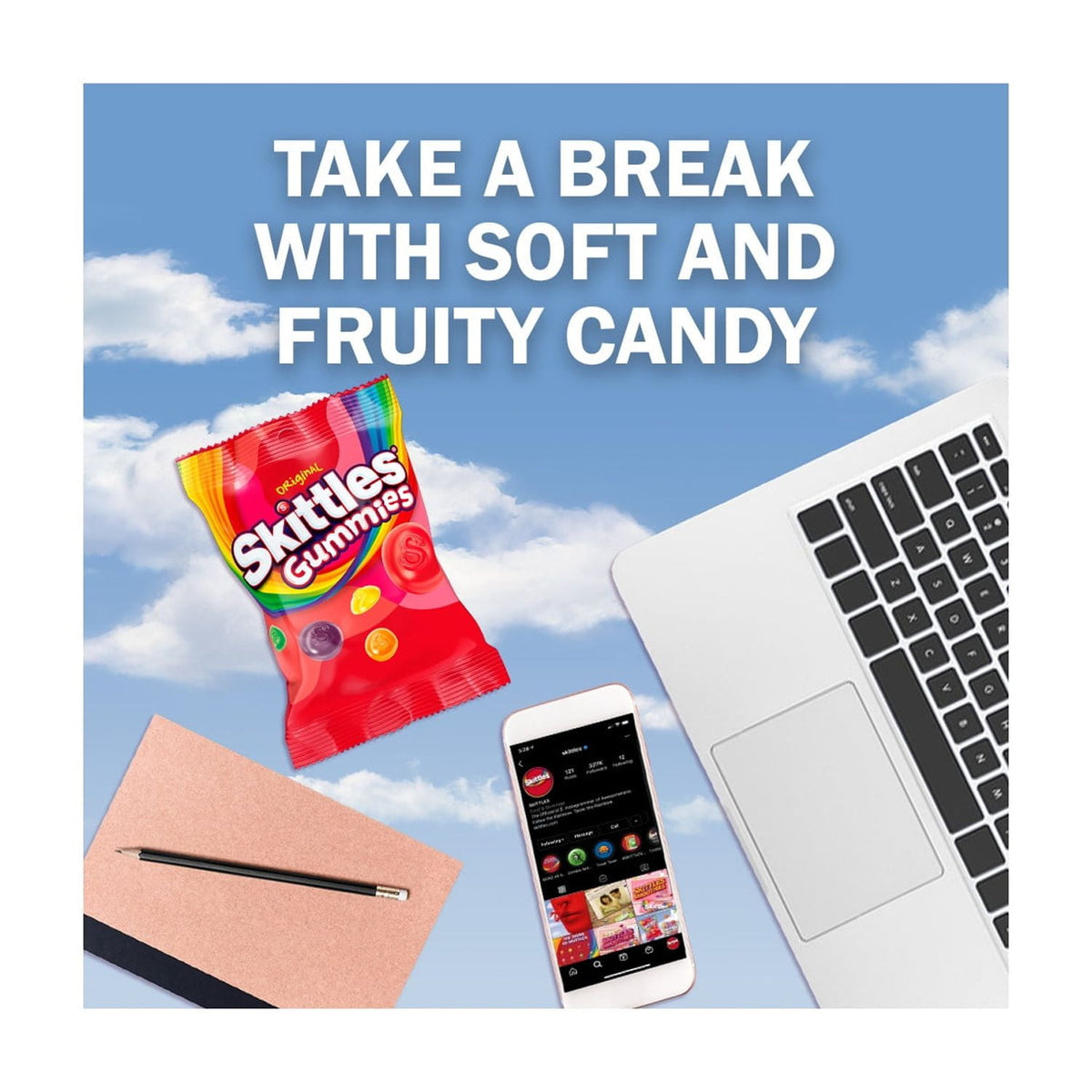Regalo SKITTLES Gomitas Originales 164g X4