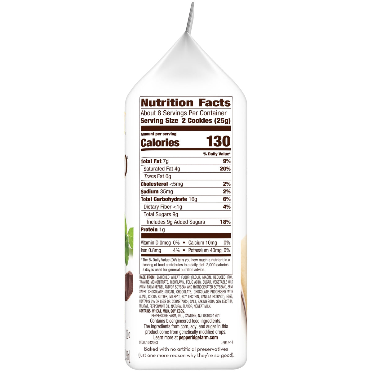 Regalo Pepperidge Milano Menta 198g X2