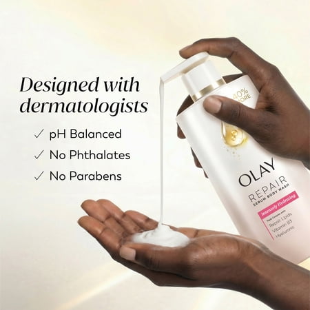Olay gel de baño hidratante suero hialurónico 28 fl oz