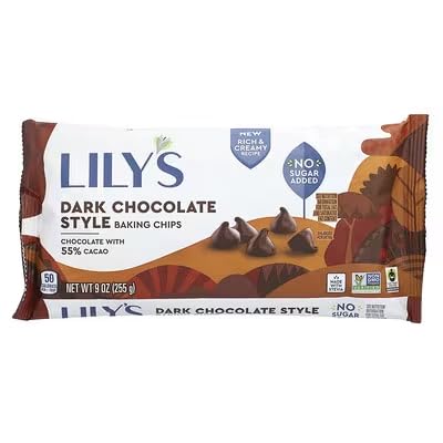Lily's Chispas de Chocolate Amargo para Hornear Endulzadas con Stevia 255 g