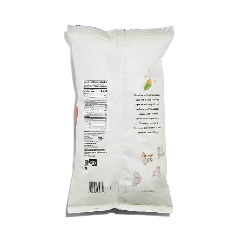 365 Palomitas Orgánicas Clásicas con Sal 170 g