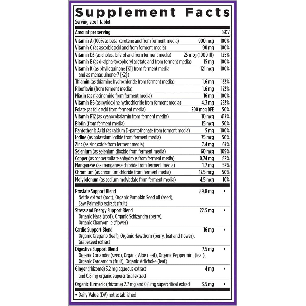 New Chapter Multivitamínico Every Man's One Daily 40+ 24 Tabletas