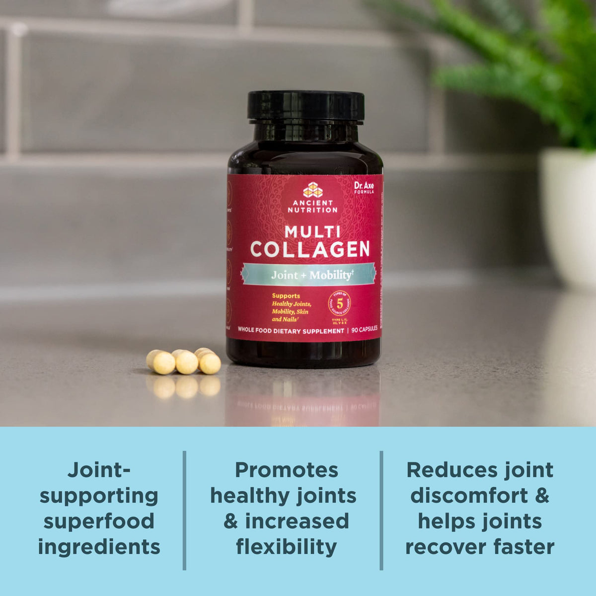 Ancient Nutrition Multi Collagen Articulaciones y Movilidad 45 Cápsulas