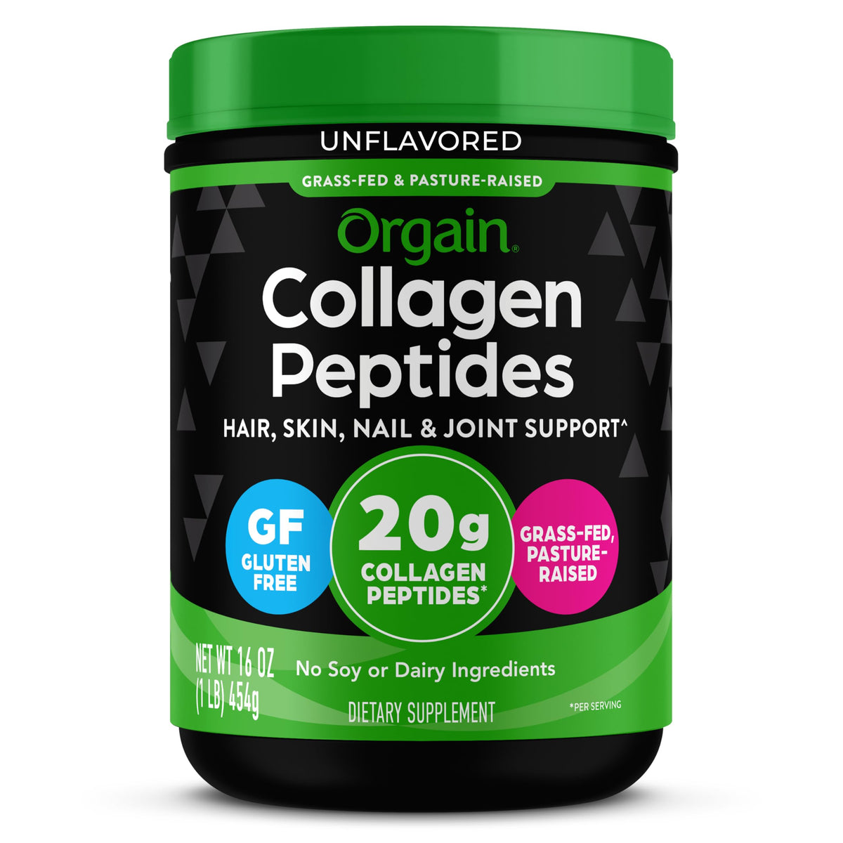 Orgain Colageno Peptidos Bovinos Hidrolizado Sin Sabor 454 G