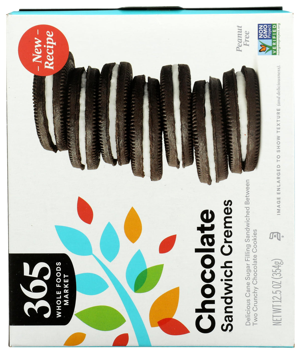 365 Galletas Sándwich de Chocolate Rellenas de Crema Tamaño Familiar 354 g