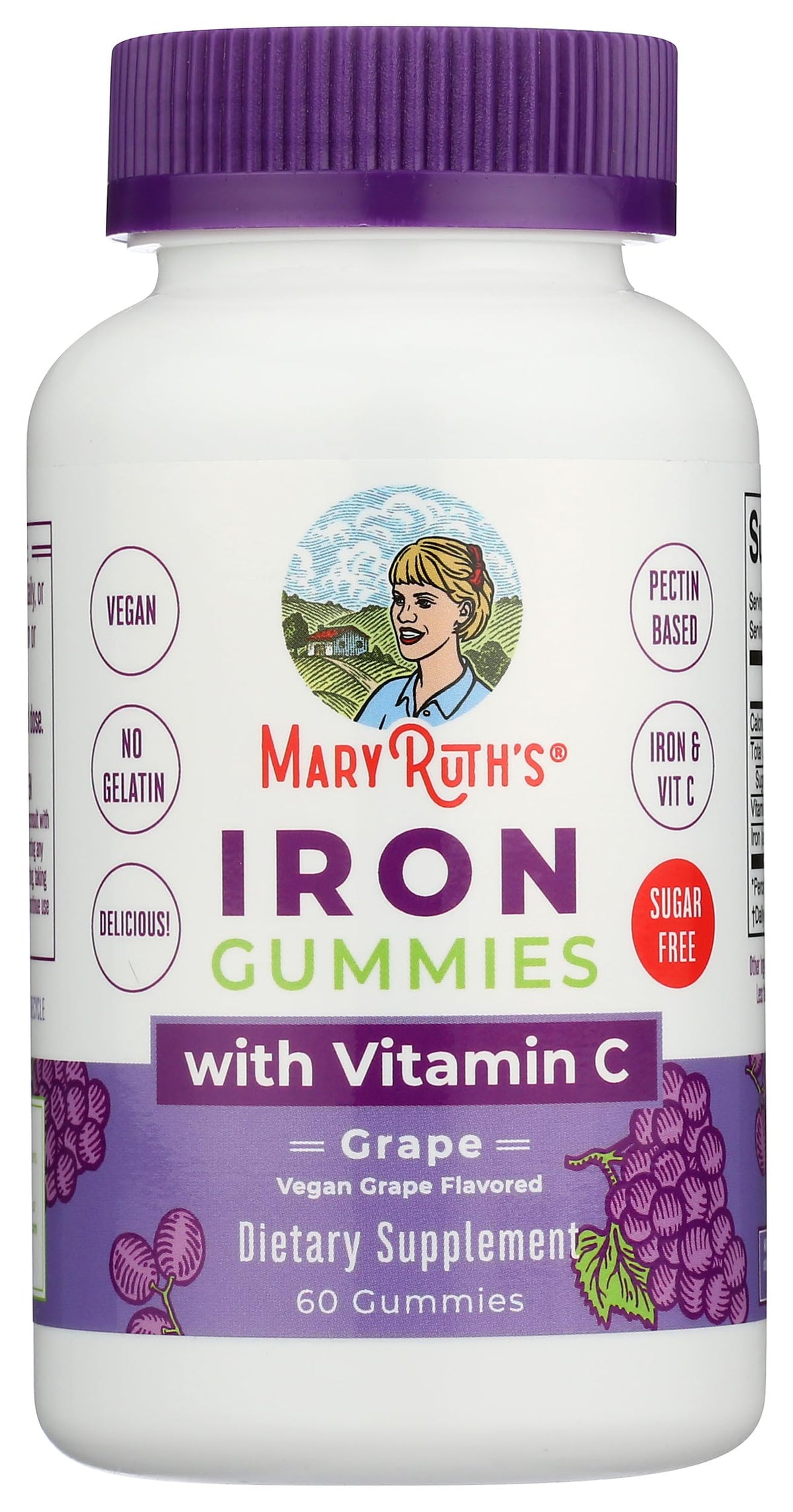 MaryRuth's Gomitas de Hierro con Vitamina C 60 Piezas