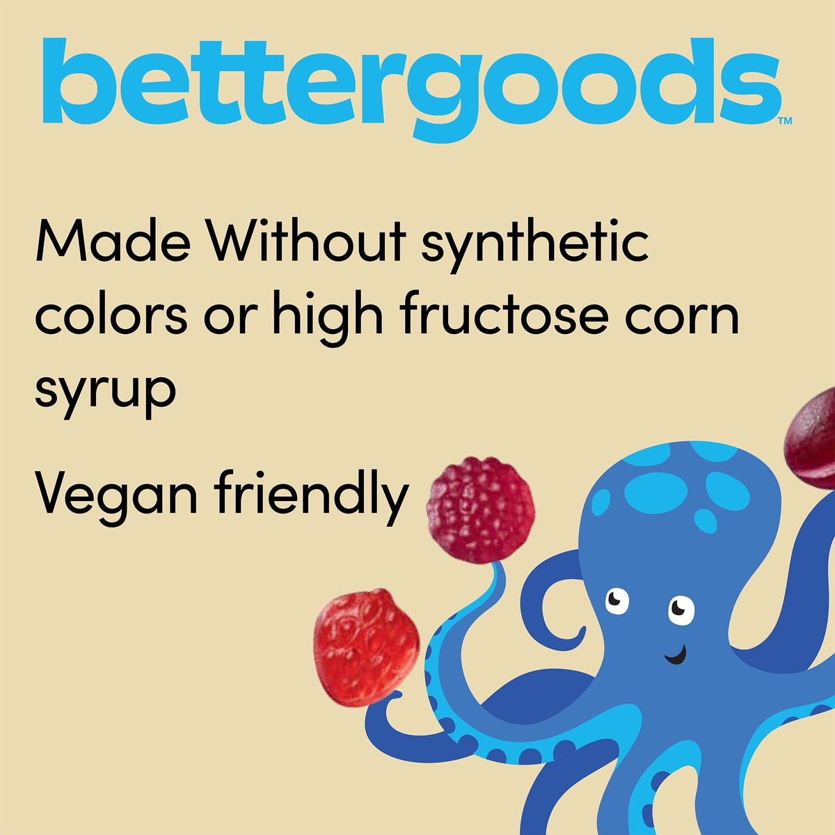 bettergoods Gomitas Orgánicas de Moras 10 Sobres