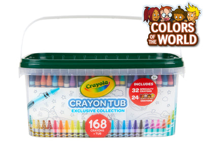 Crayola Crayolas 168 Piezas Con Bote Organizador