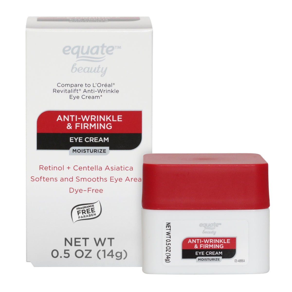 Equate crema contorno ojos retinol centella asiática 0.5 oz