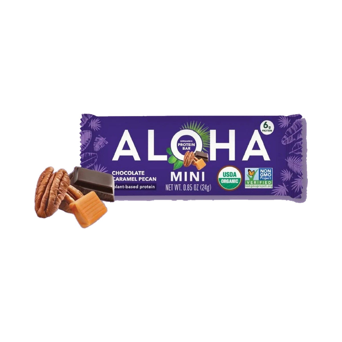 ALOHA Mini Barras Chocolate, Caramelo Y Nuez Pecana