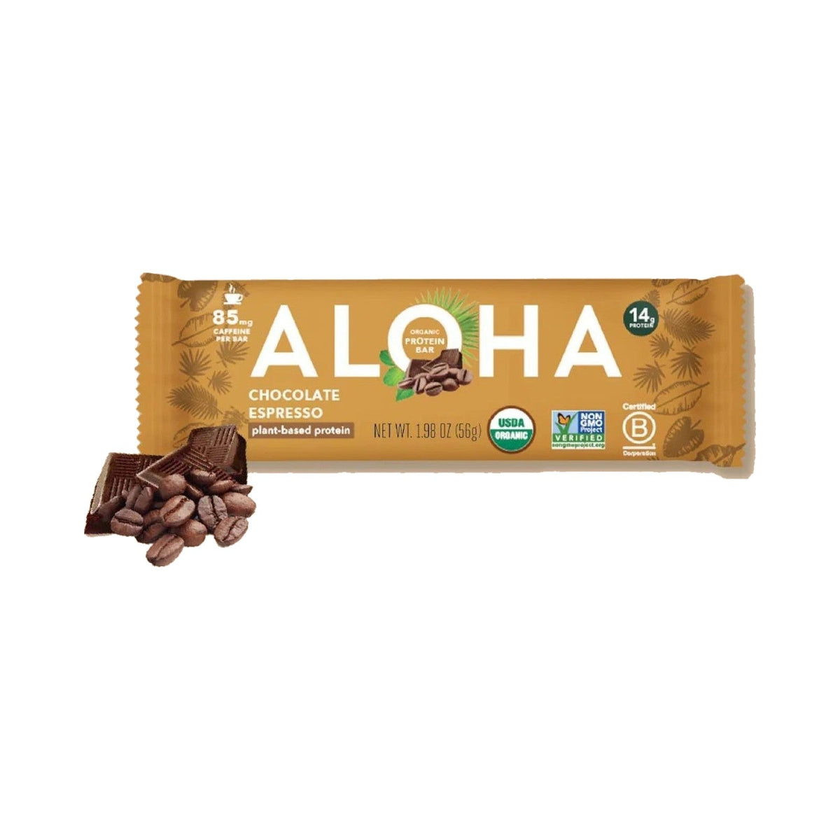 ALOHA Barras De Proteína Vegetal Chocolate Espresso