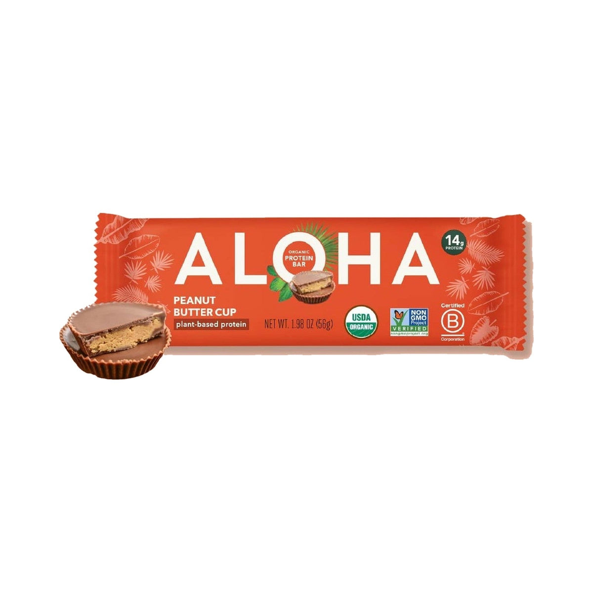 ALOHA Barras De Proteína Vegetal Peanut Butter Cup