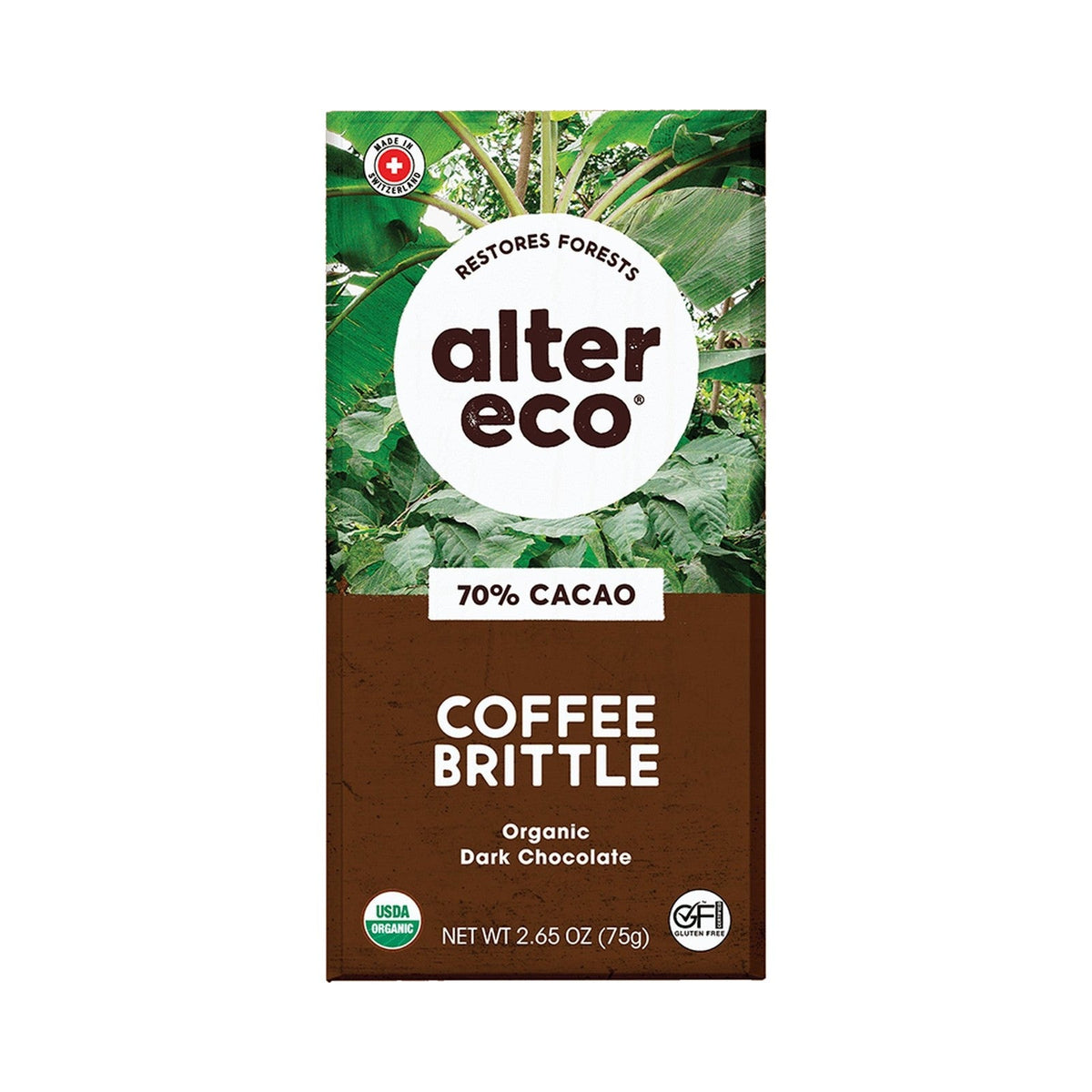 Alter Eco Chocolate Con Crocante De Café