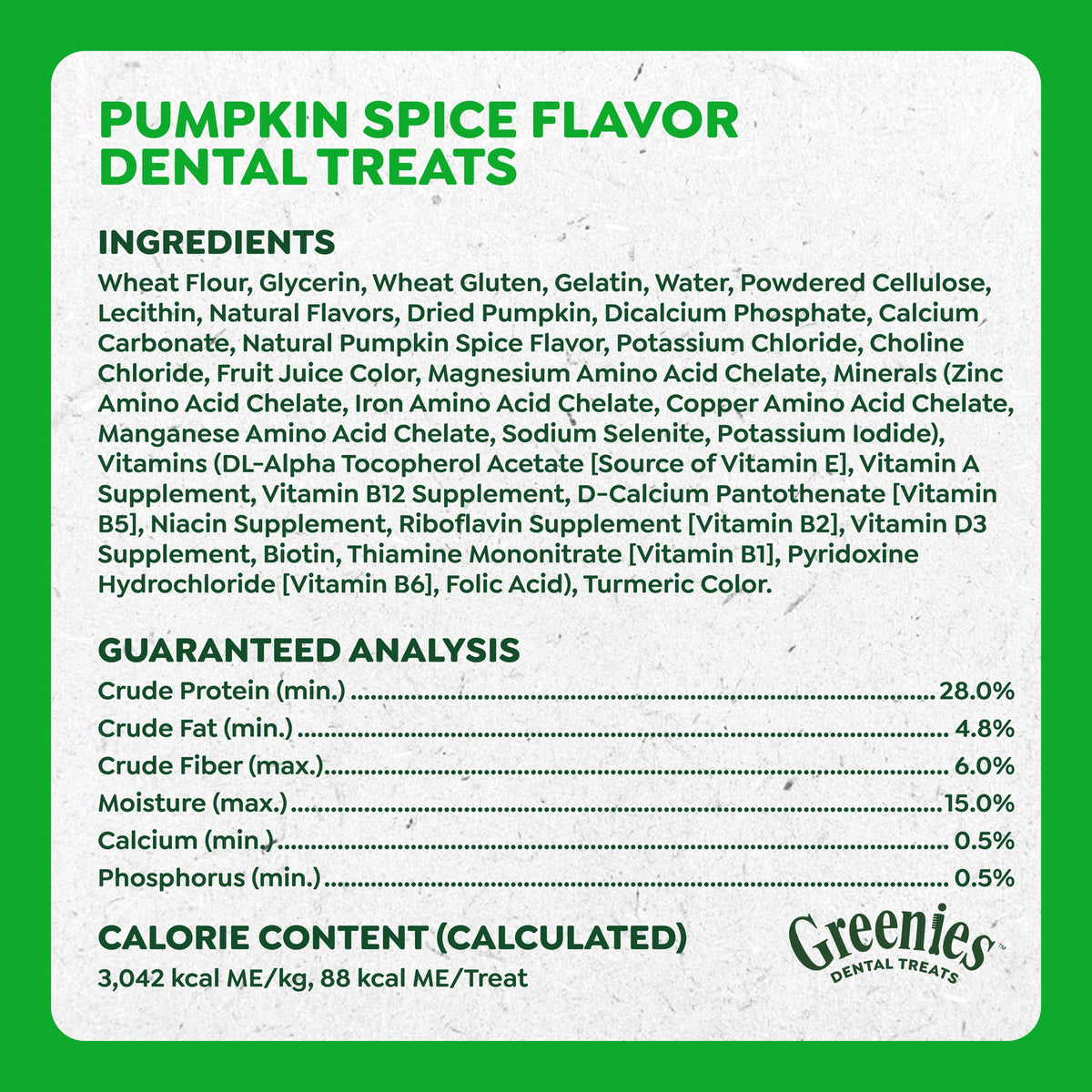 Premios Greenies Calabaza Regular 6 Piezas Pack 3
