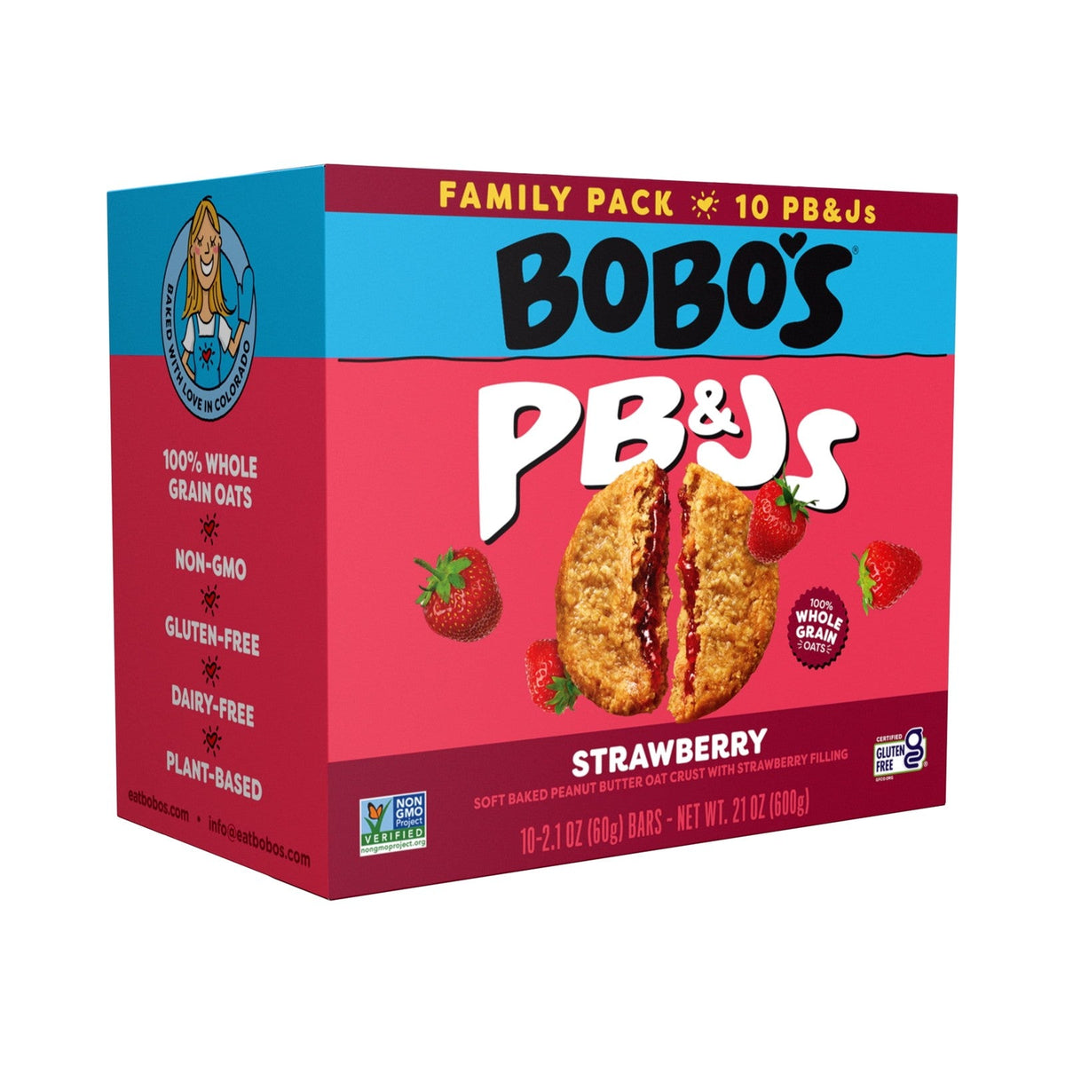 Bobo's Snack De Avena PB&J Fresa