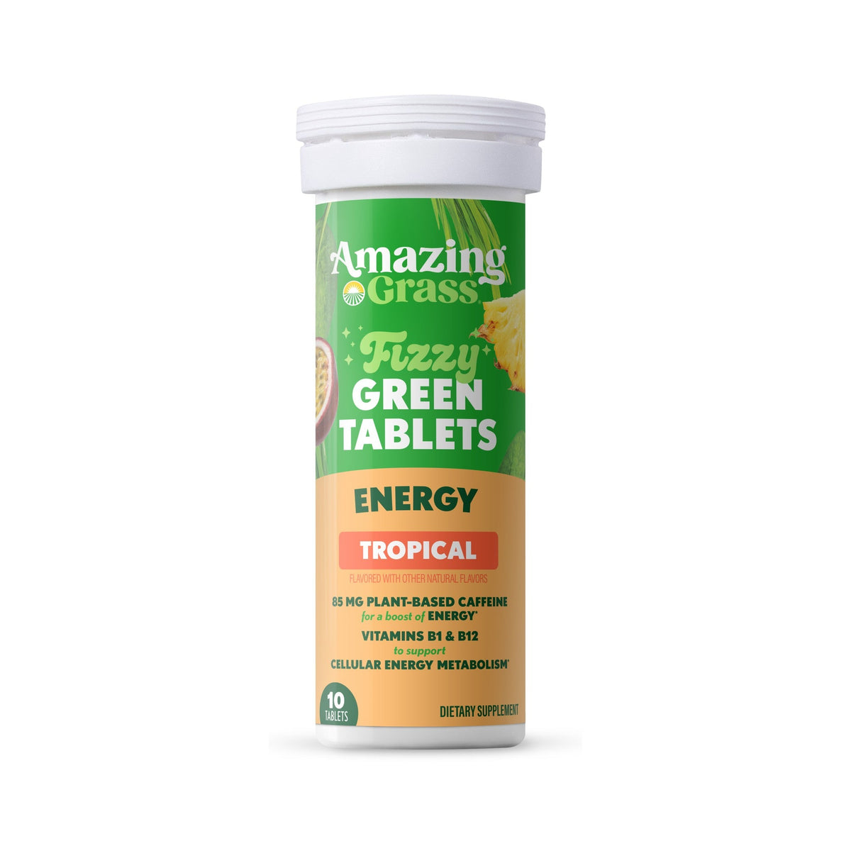 Amazing Grass Tabletas Efervescentes Energy Tropical