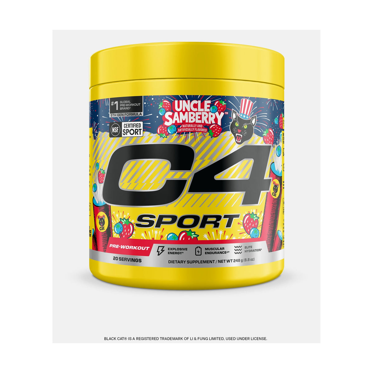 C4 Sport Pre-Entreno Black Cat
