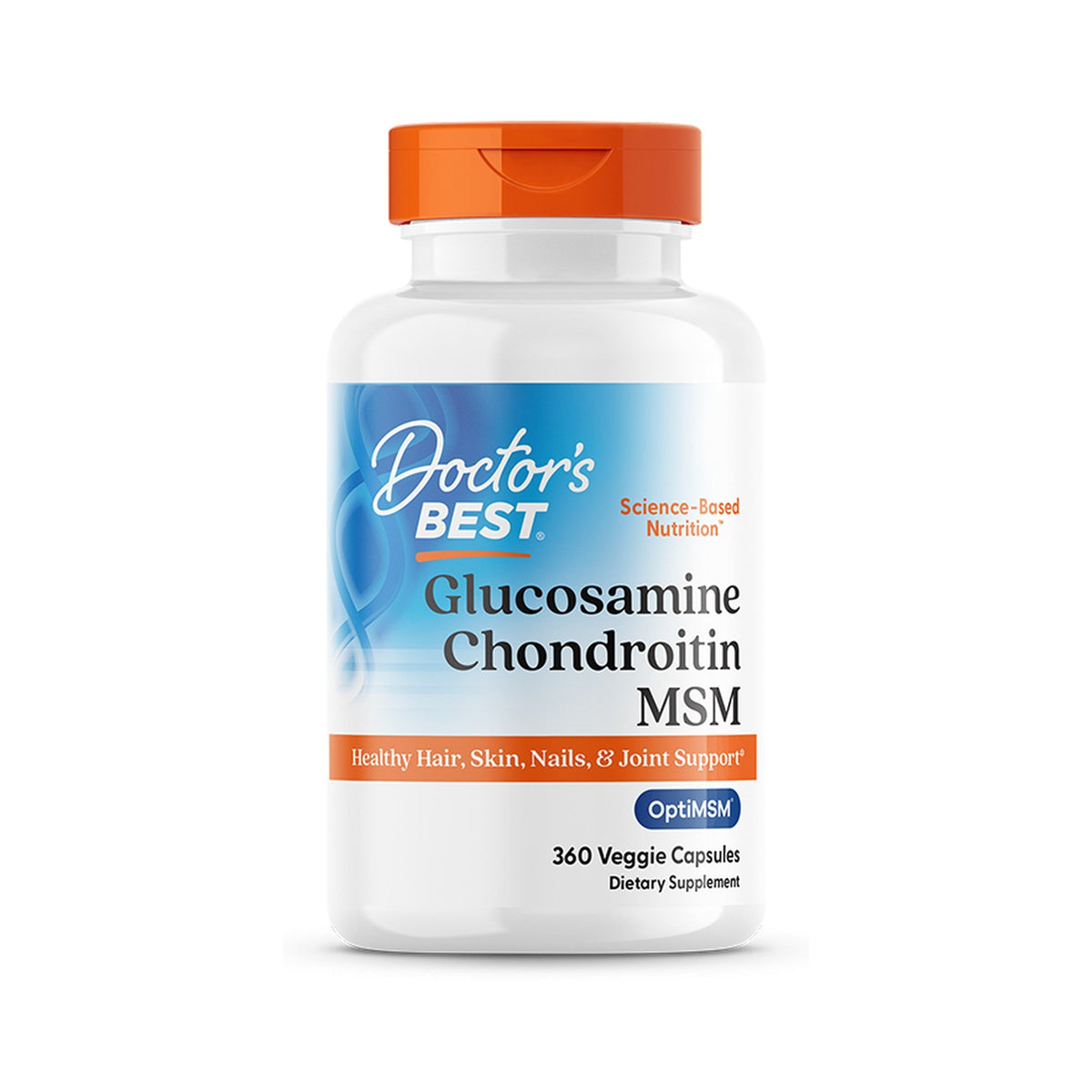 Doctor's Best Glucosamina Condroitina MSM OptiMSM 360 Cápsulas