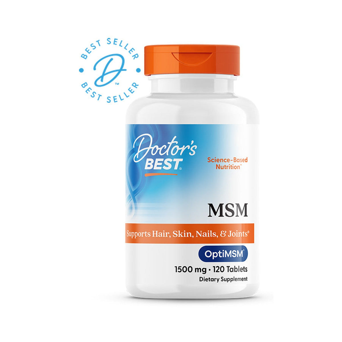 Doctor's Best MSM OptiMSM 1,500 Mg 120 Tabletas