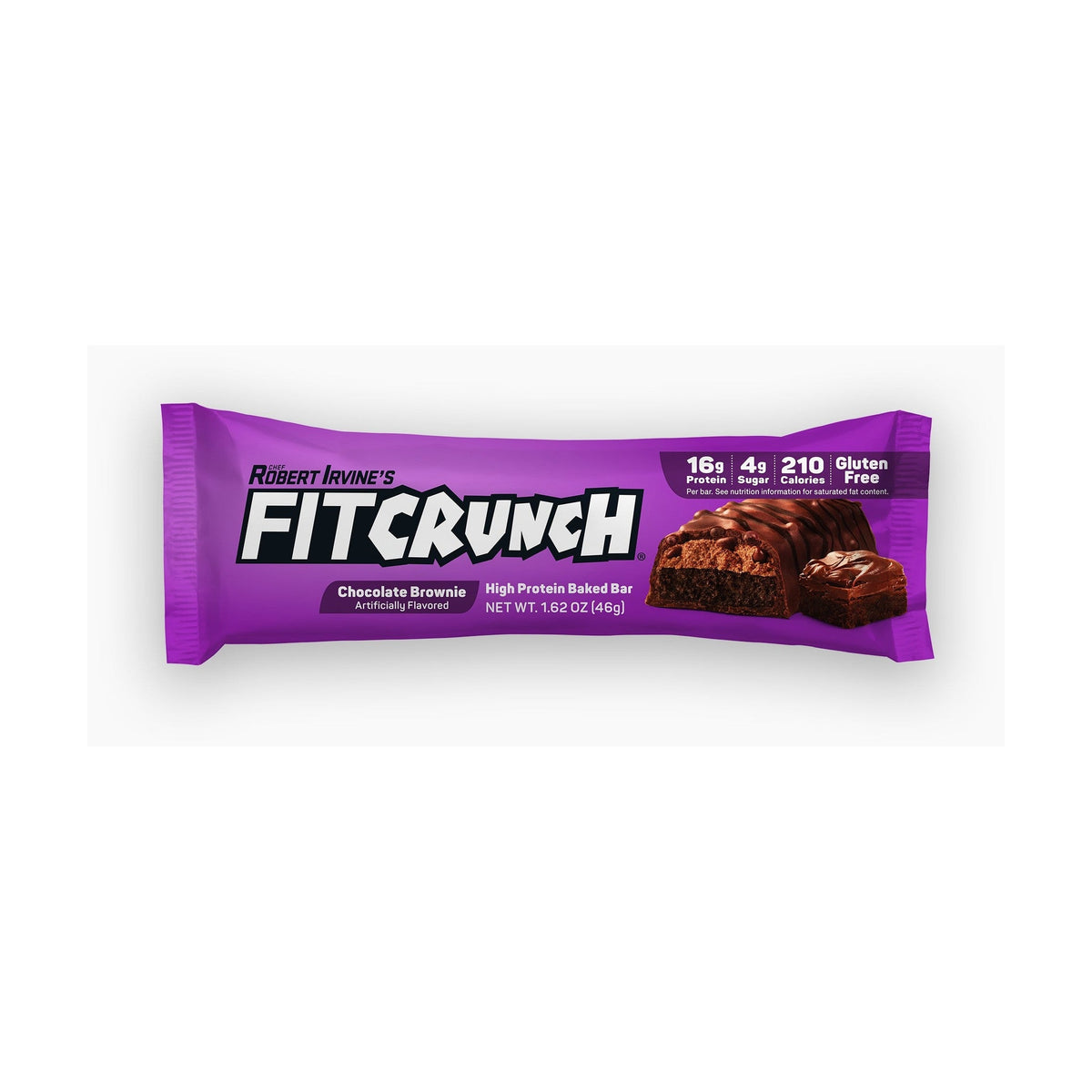 FITCRUNCH Barras De Proteína Tamaño Snack Brownie De Chocolate