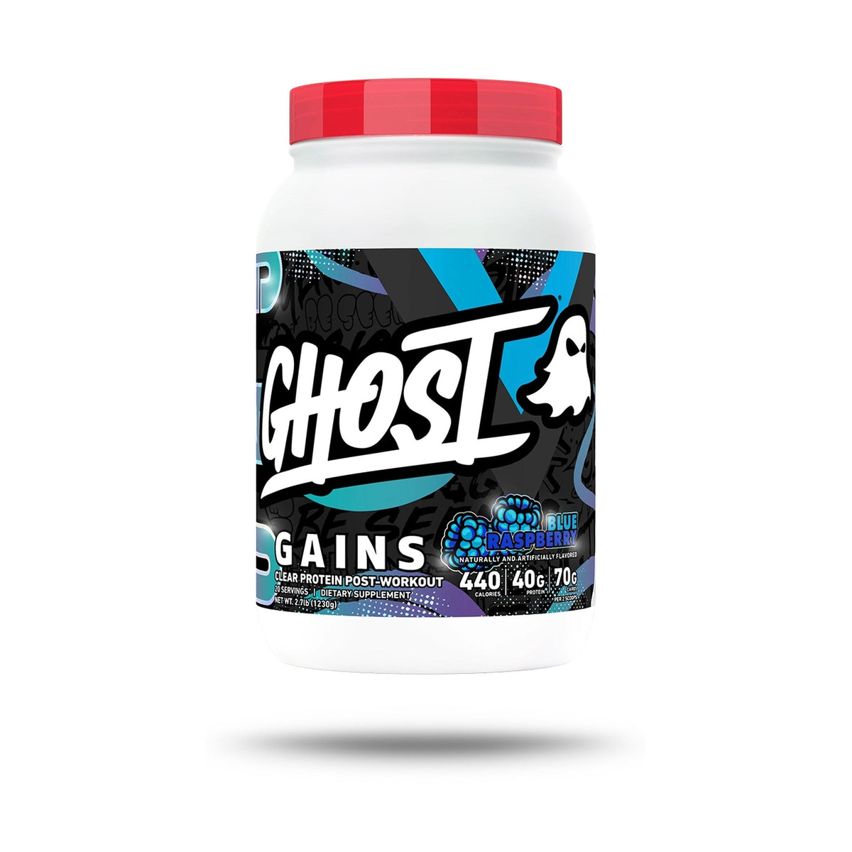 GHOST Clear Gains Ganador De Masa Blue Raspberry