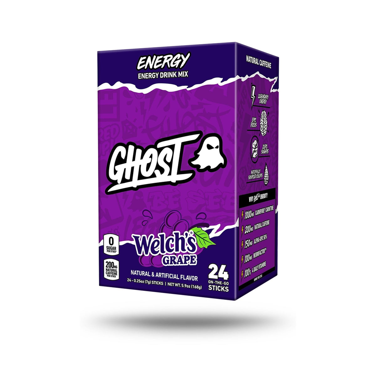 GHOST Energy Sobres 24 Piezas Welch's Uva