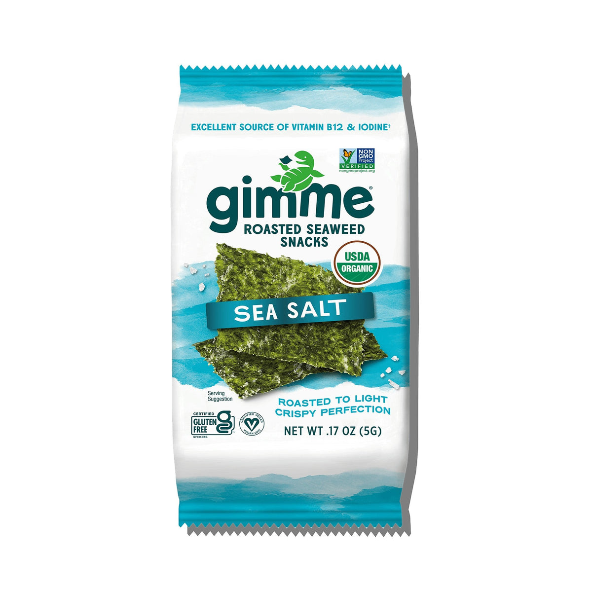 gimMe Snack De Alga Marina Tostada Sal De Mar