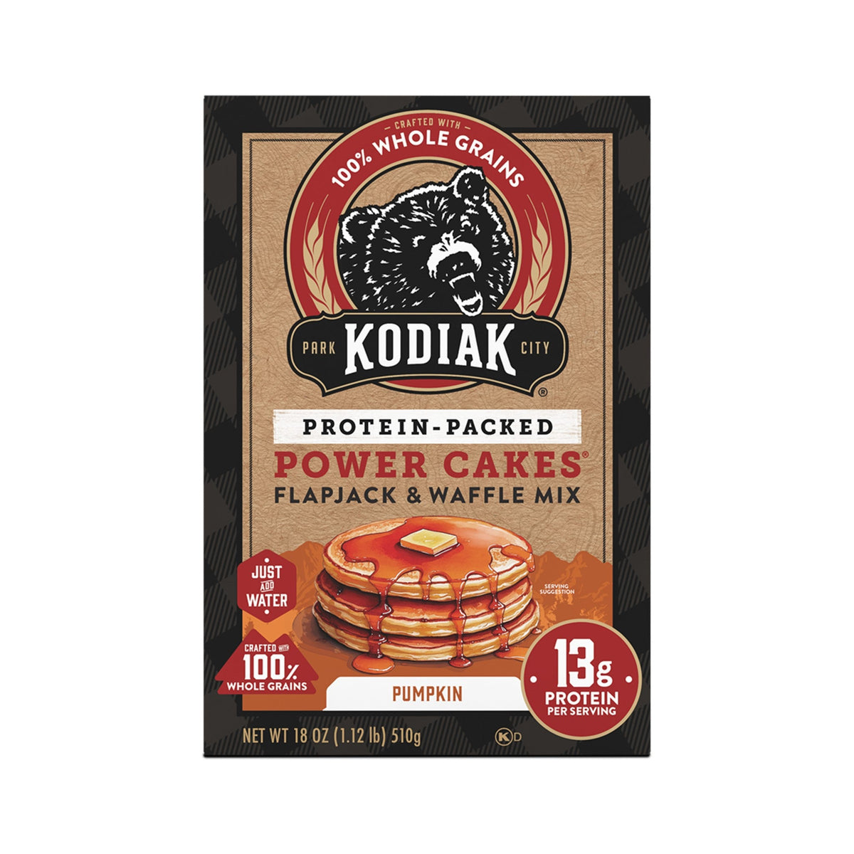Kodiak Power Cakes Harina Para Hot Cakes Con Proteína Calabaza