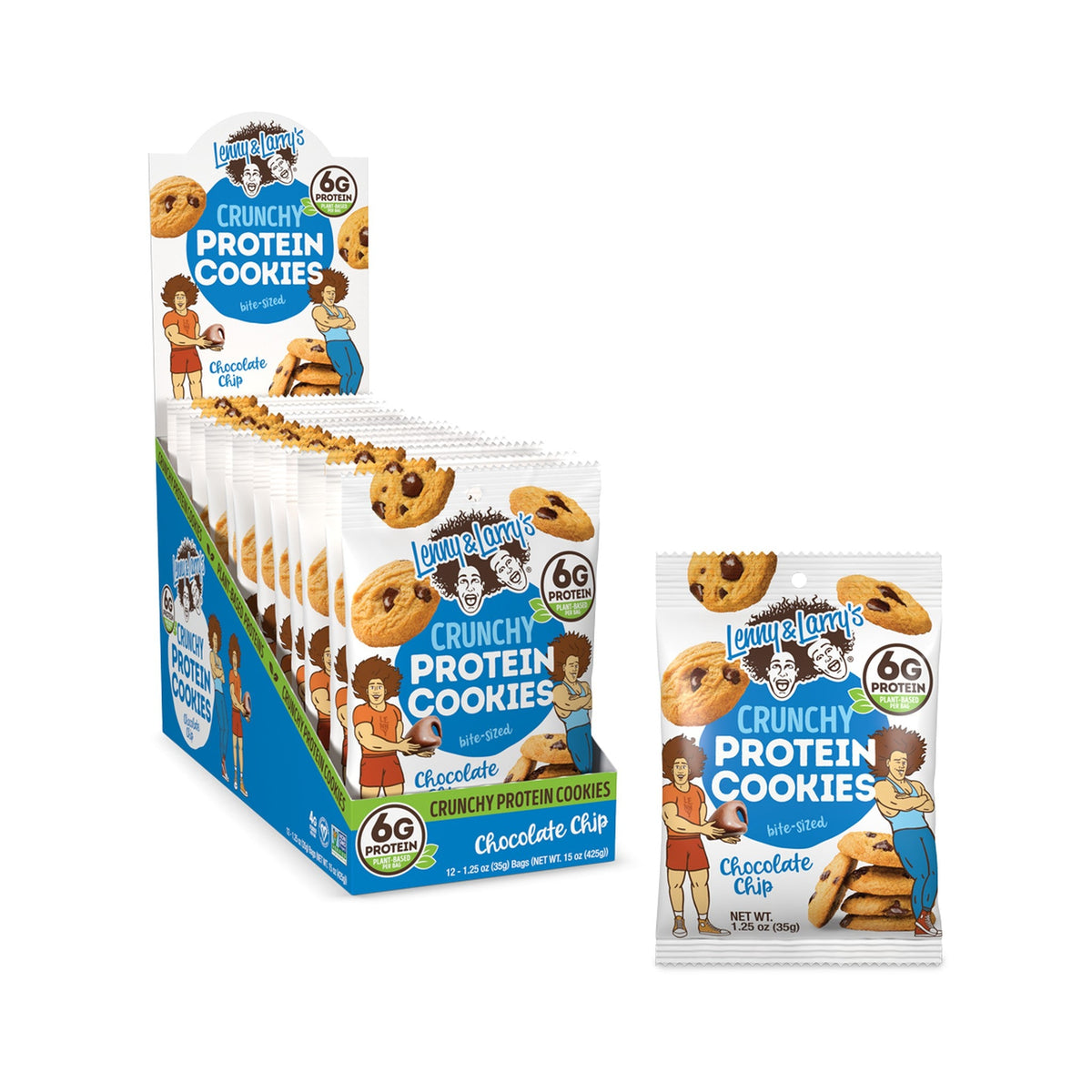 Lenny & Larry's Galleta Proteína Chispas De Chocolate 35 g 12 Piezas