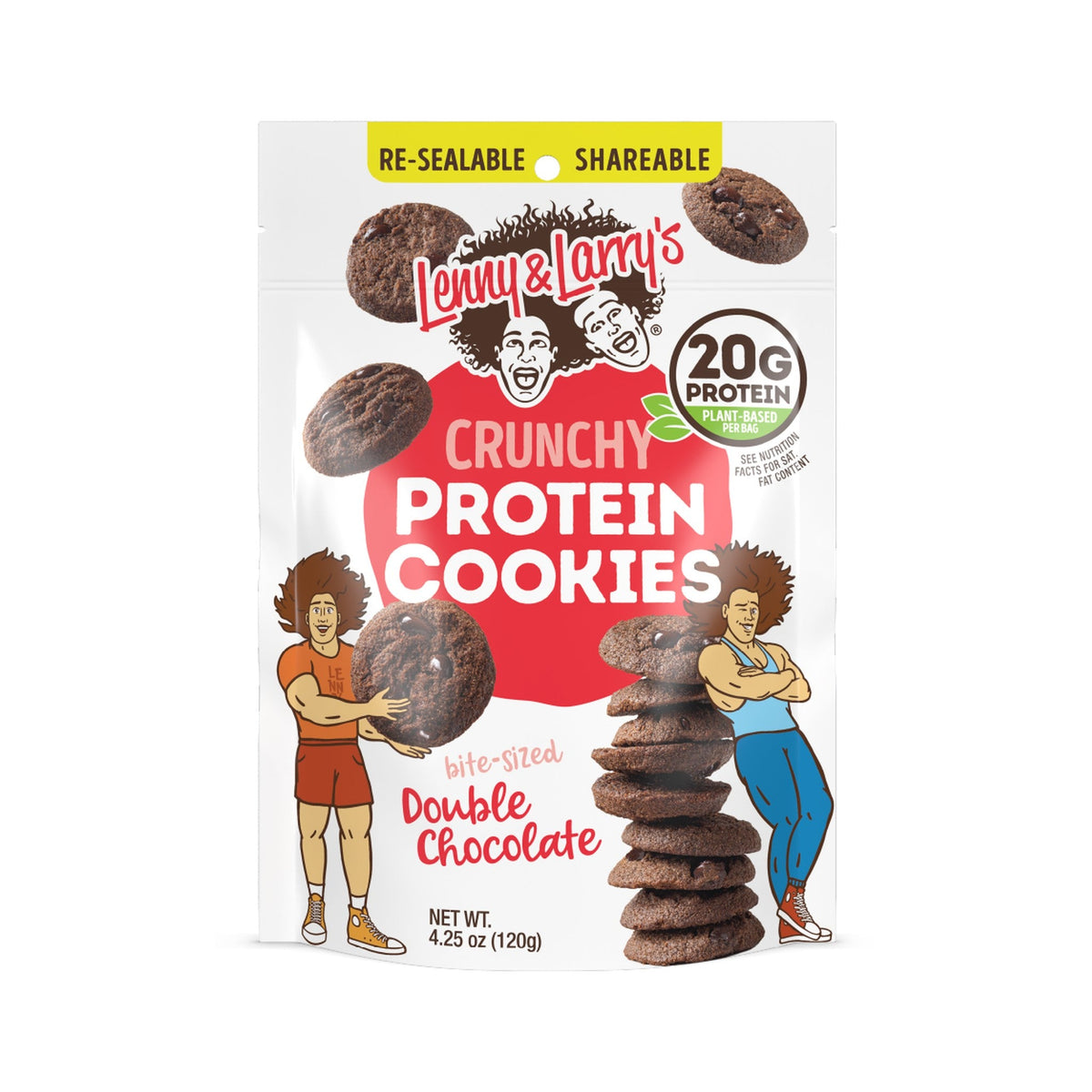 Lenny & Larry's Mini Galletas Proteína Doble Chocolate Bolsa 120 g