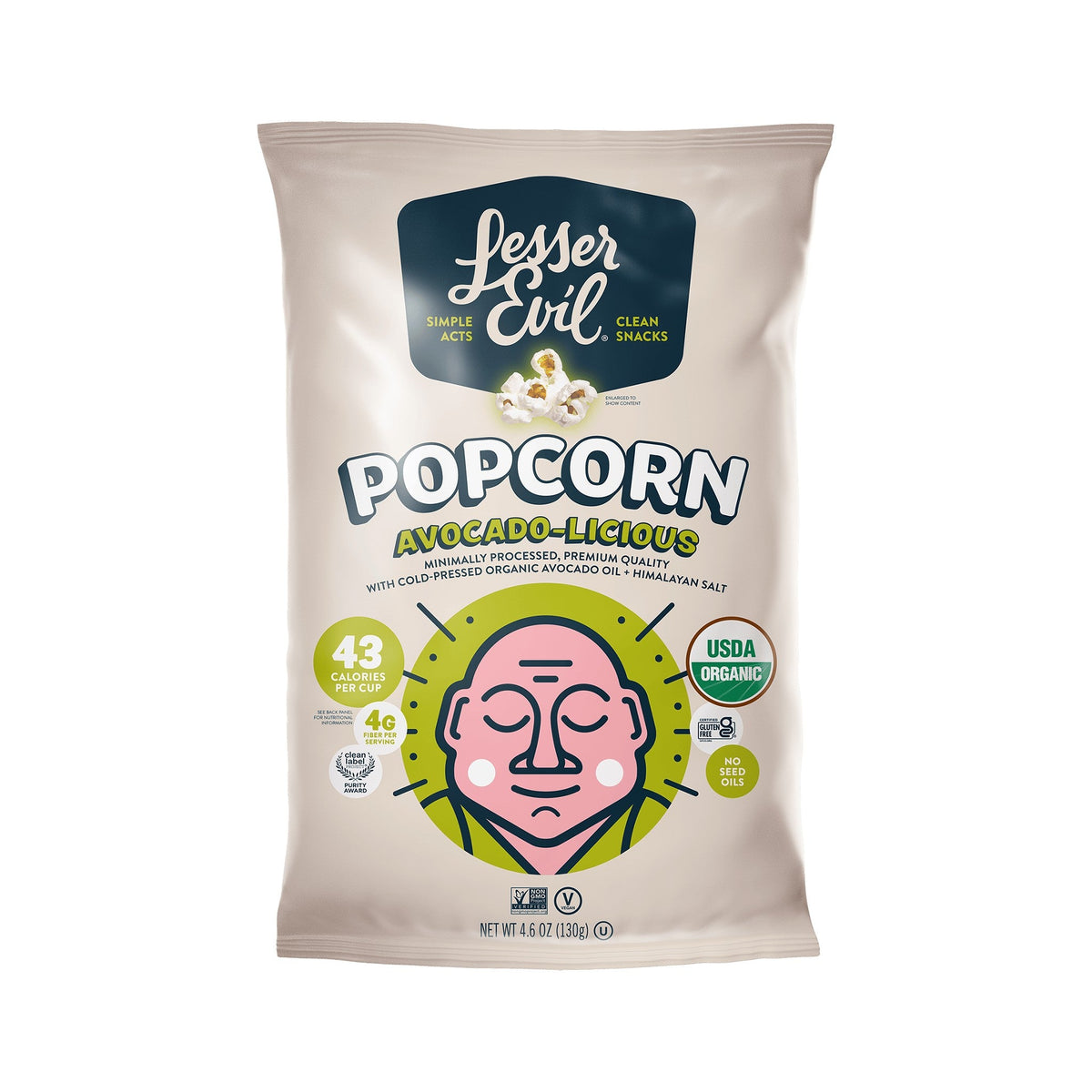 LesserEvil Palomitas Orgánicas Avocado-licious