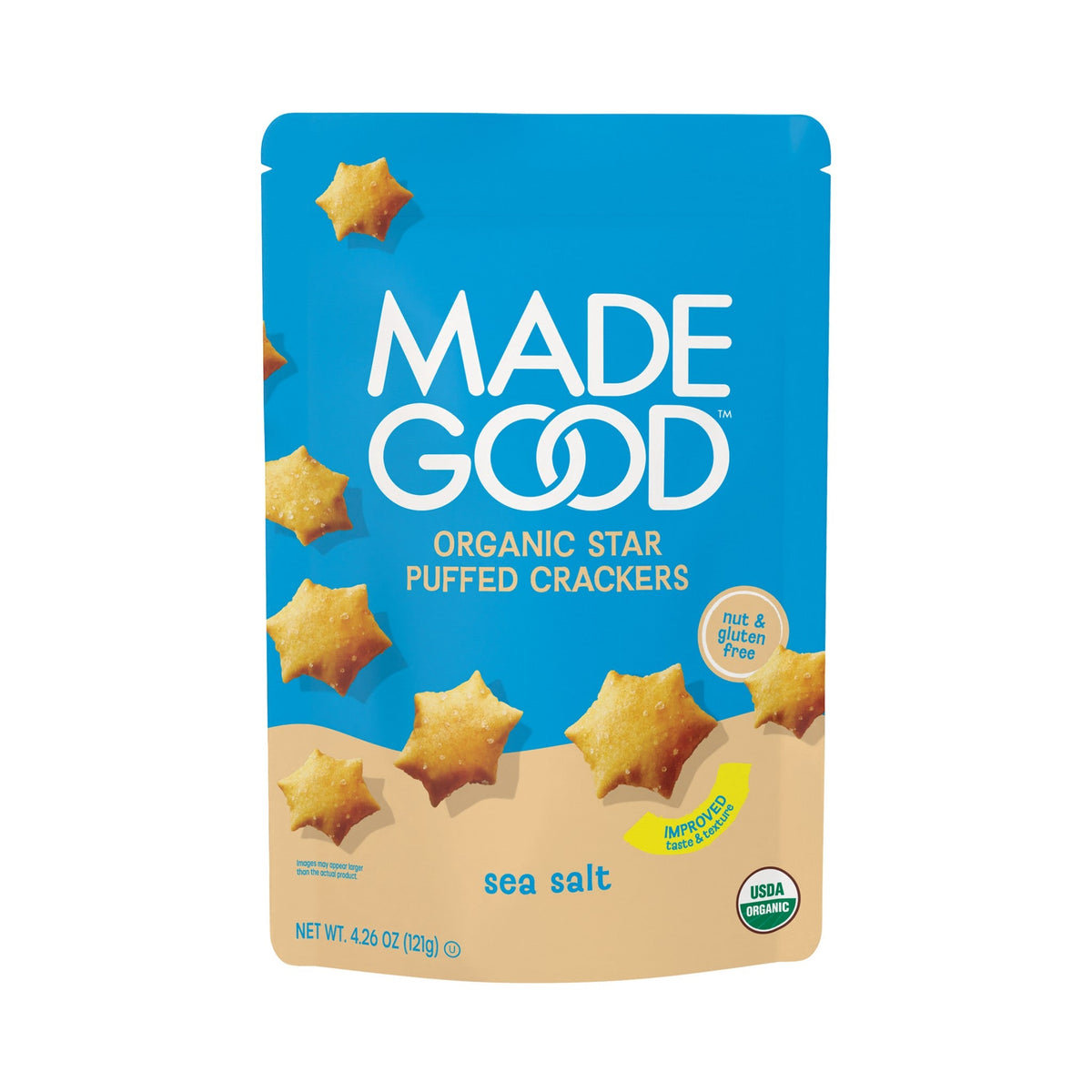 MadeGood Galletas Estrella Infladas Sal de Mar
