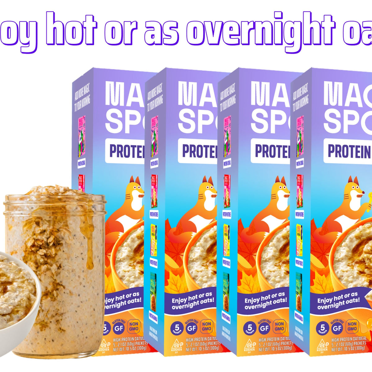 Magic Spoon Avena Con Proteína Maple Y Azúcar Morena 20 Sobres
