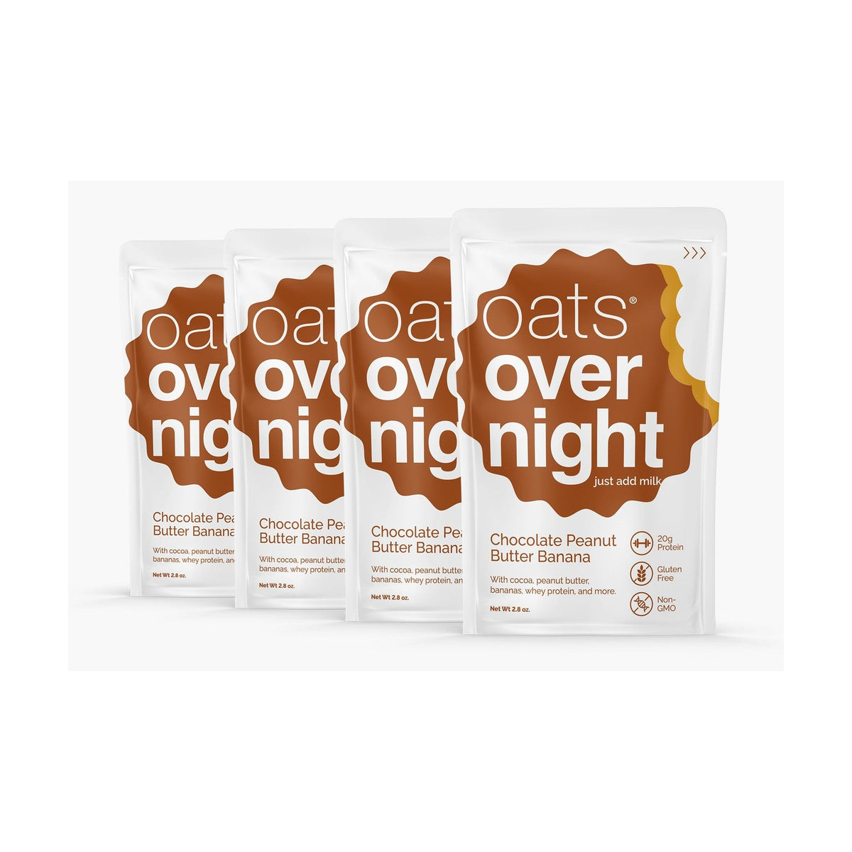 Oats Overnight Avena con Proteína Chocolate, Cacahuate y Plátano
