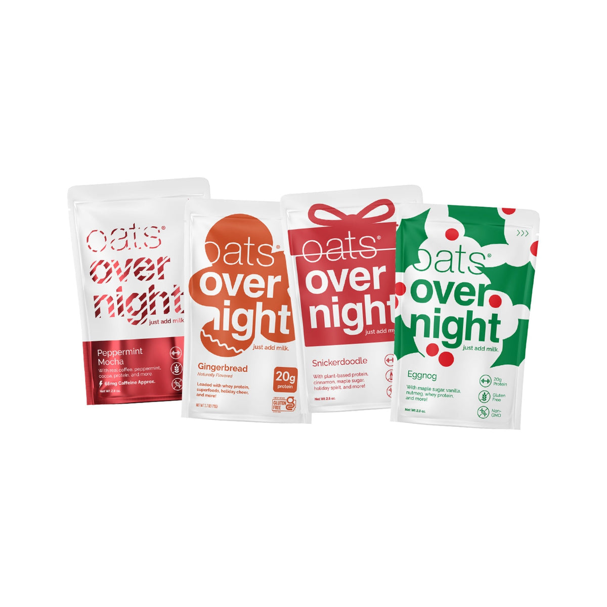 Oats Overnight Avena con Proteína Surtido Navideño