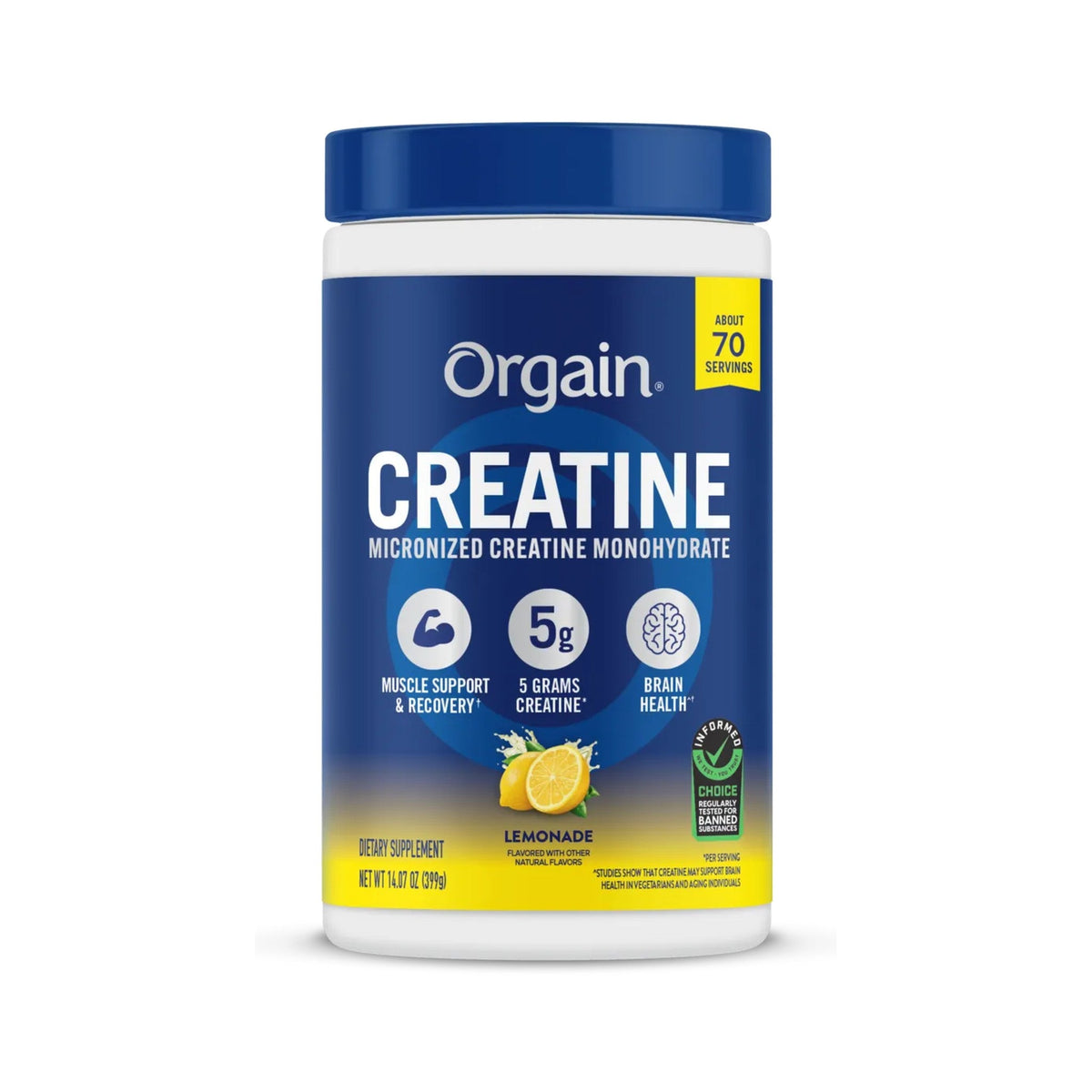 Orgain Creatina En Polvo Limonada