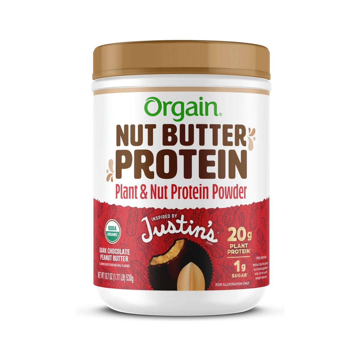 Orgain Proteína En Polvo Con Crema De Cacahuate Y Chocolate Amargo