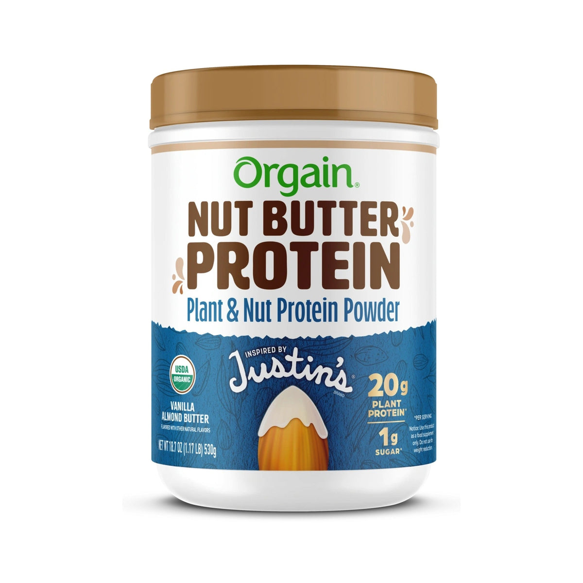 Orgain Proteína En Polvo Con Crema De Almendra Y Vainilla