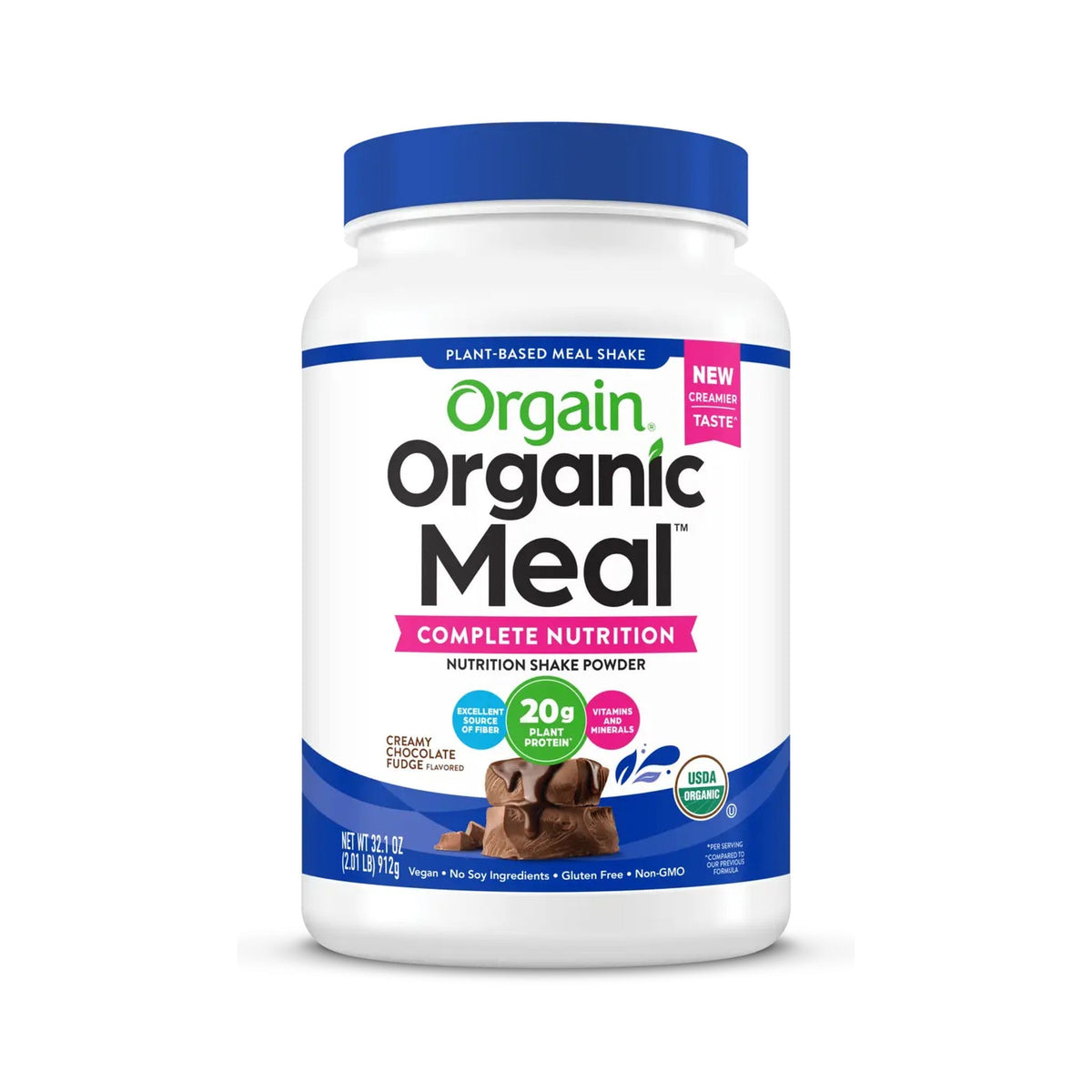 Orgain Malteada Orgánica Sustituto De Comida Chocolate Fudge