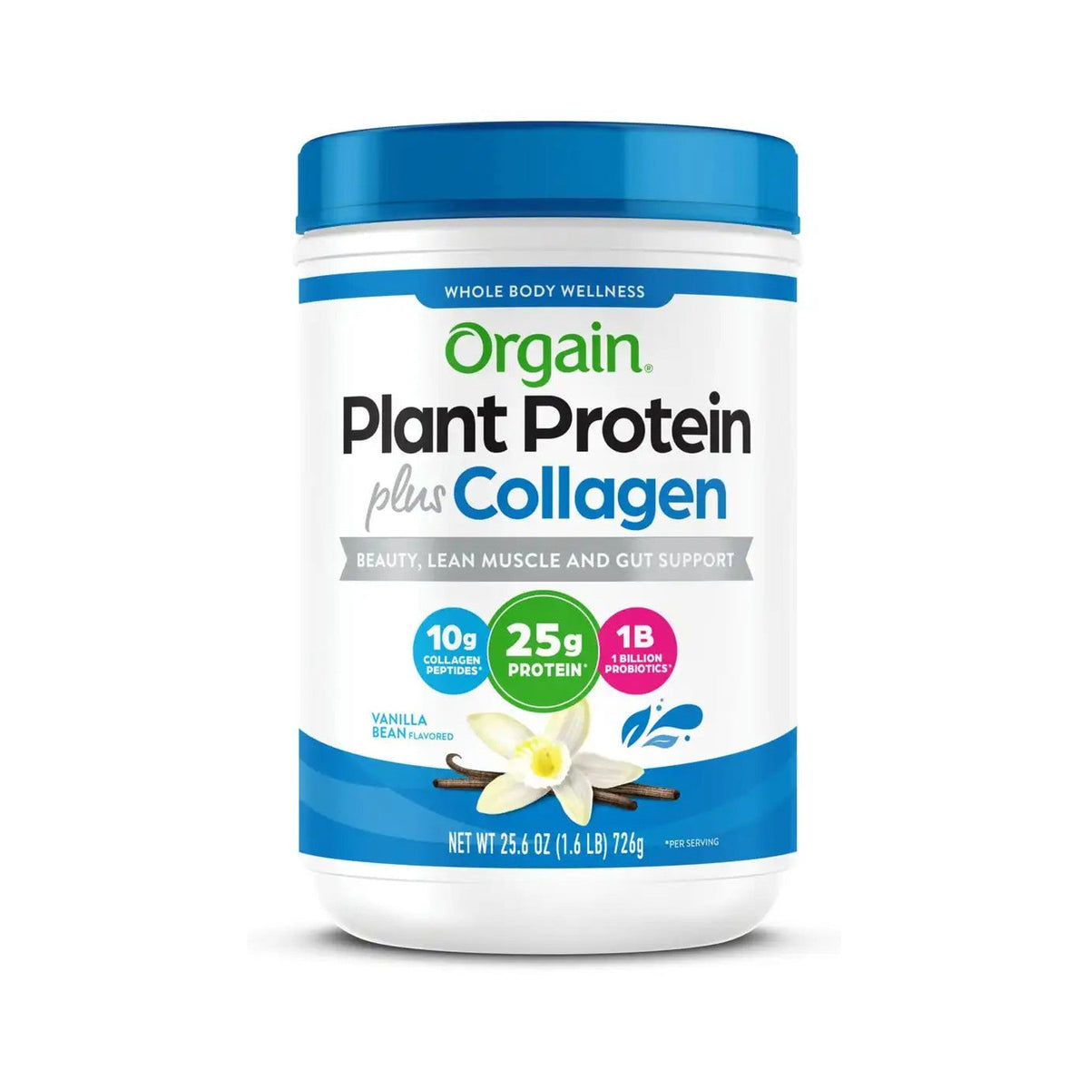 Orgain Proteína Vegetal Con Colágeno Vainilla