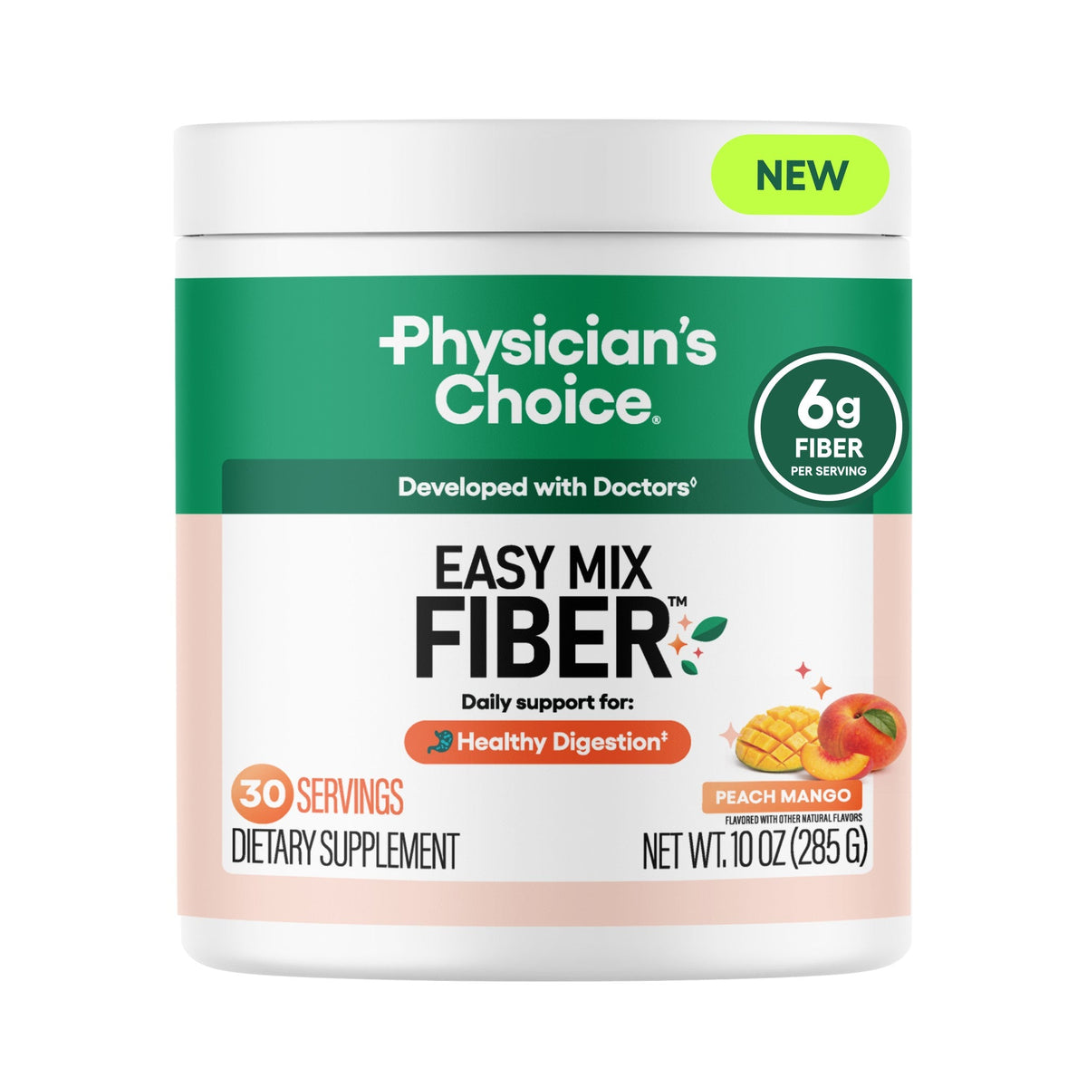 Physician's Choice Fibra en Polvo Durazno y Mango