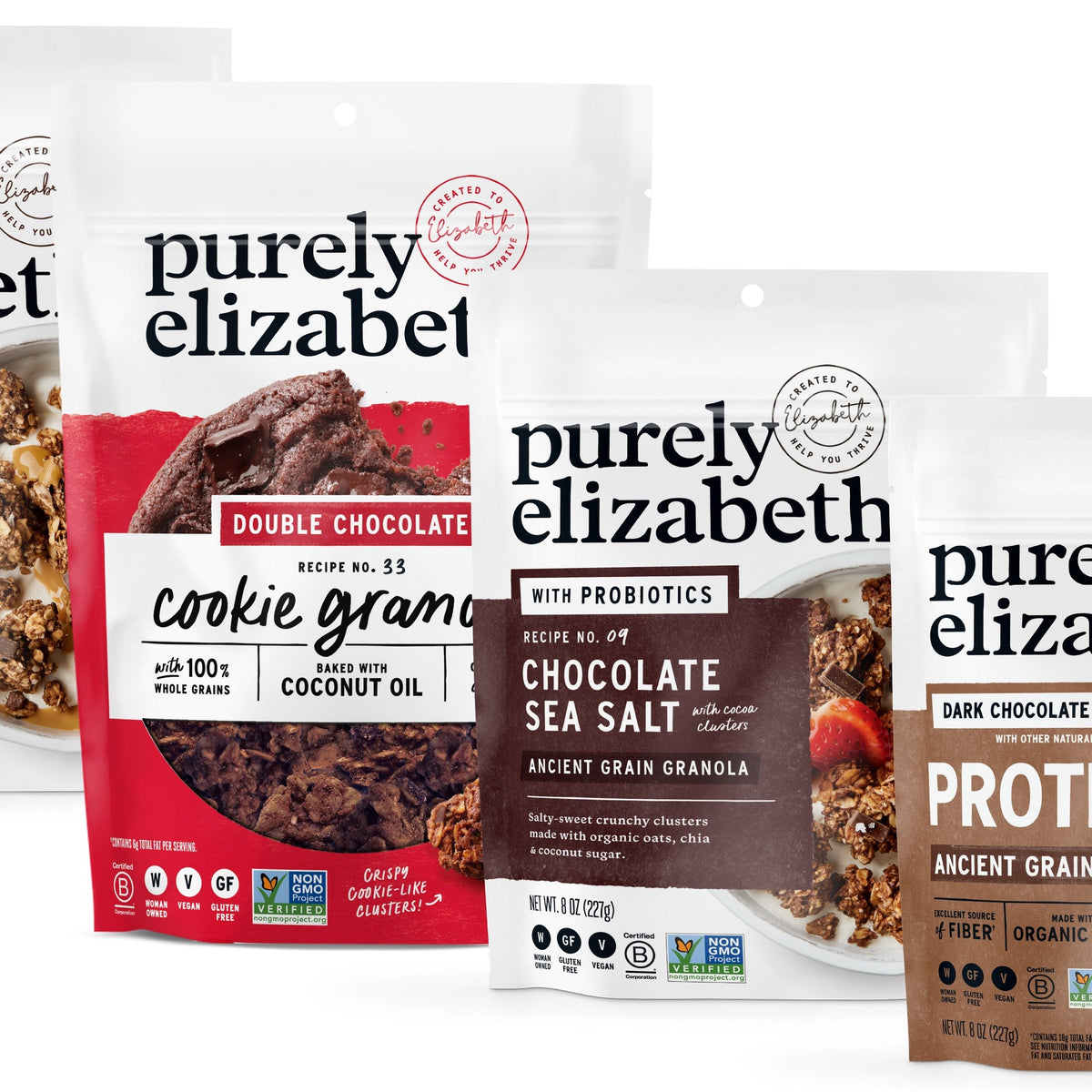 Purely Elizabeth Granola Surtida Chocolate Lovers