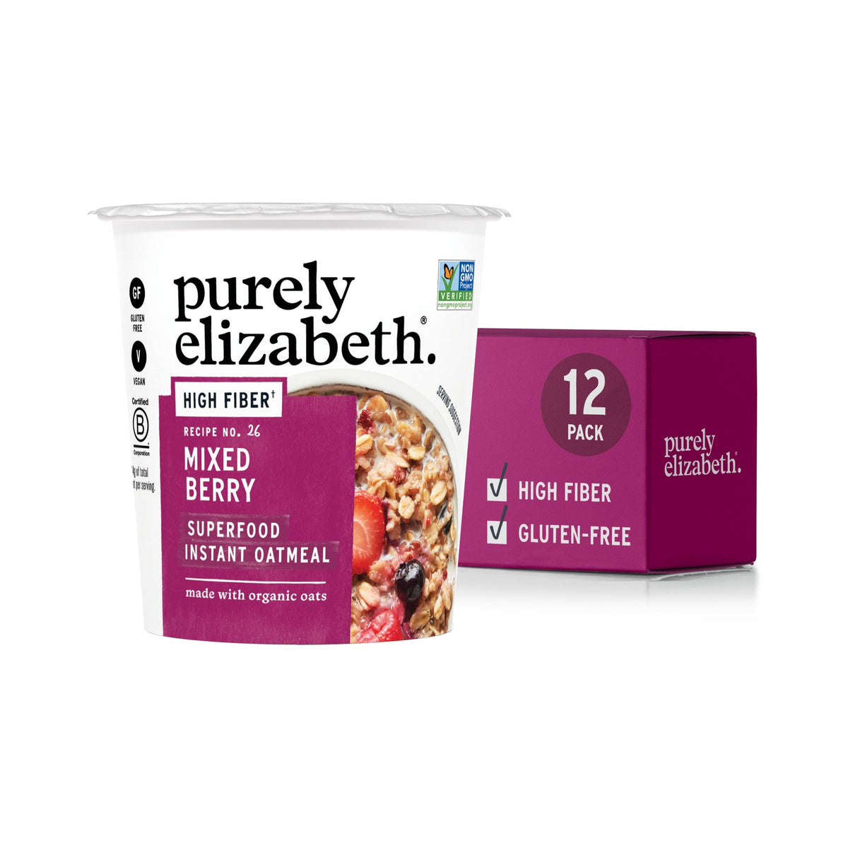 Purely Elizabeth Vaso de Avena Superfood Frutos Rojos
