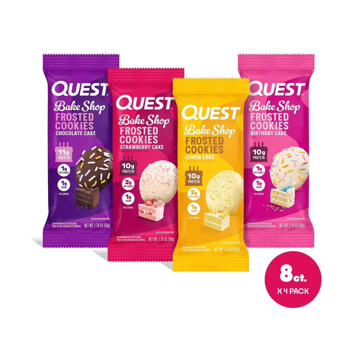Quest Galletas Glaseadas Con Proteína Surtidas