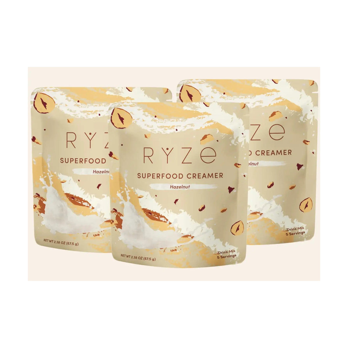 RYZE Creamer de Superalimentos Avellana 3 Piezas
