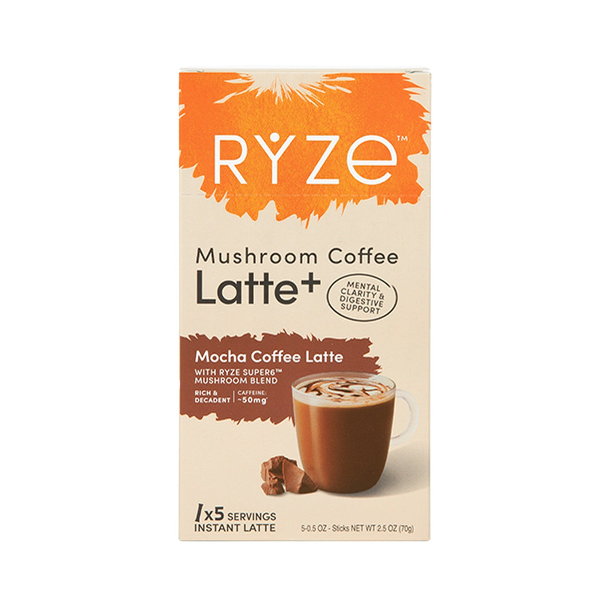 RYZE Latte de Café con Hongos Moka Caja