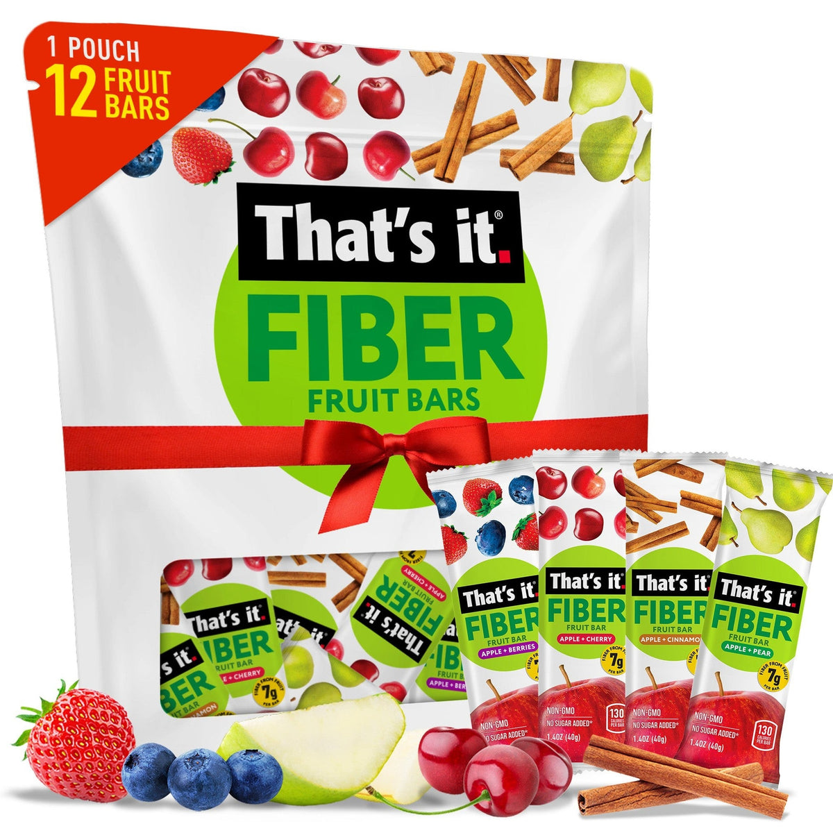 That's it. Barras De Fruta Con Fibra Surtidas