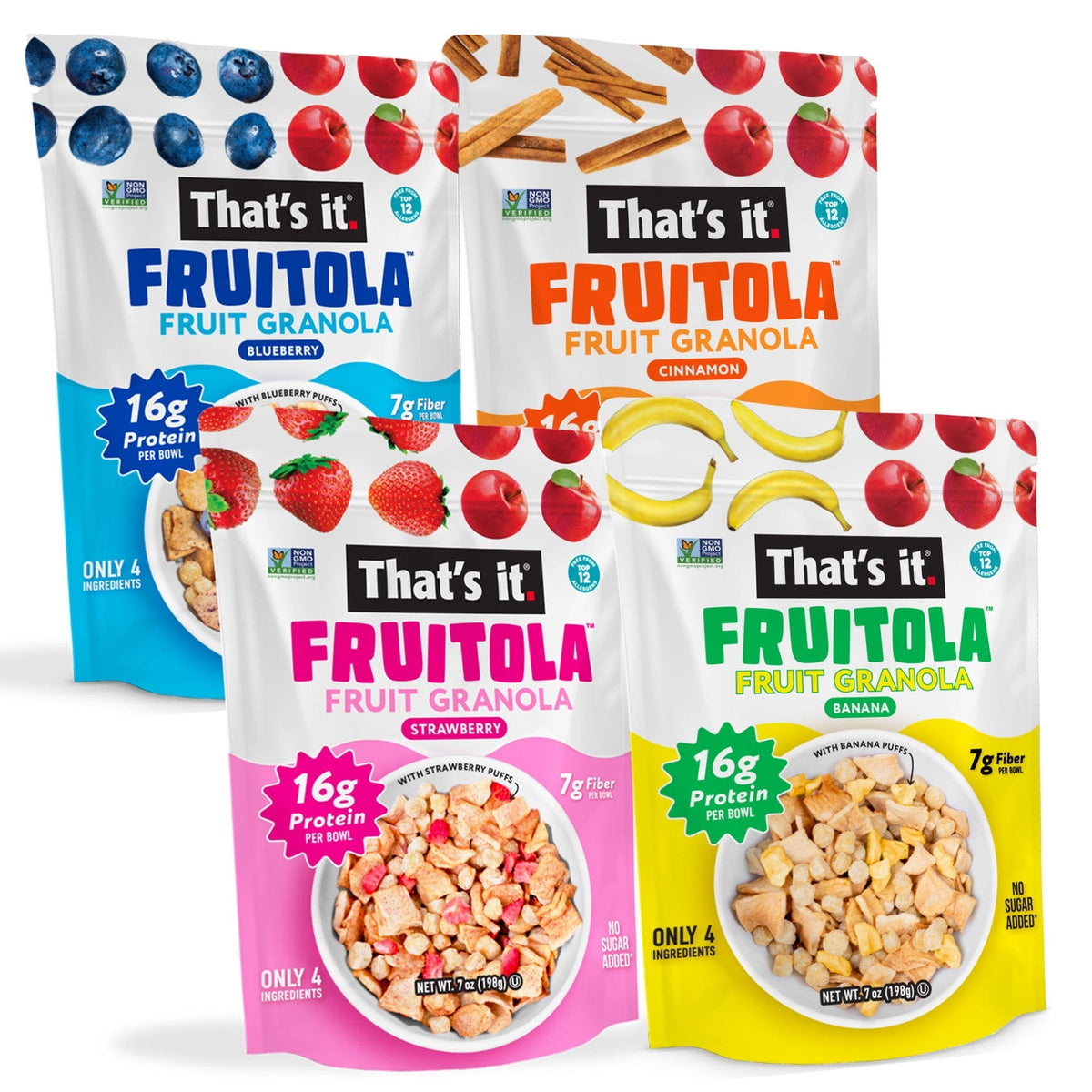 That's it. Fruitola Granola De Fruta Surtida 4 Bolsas