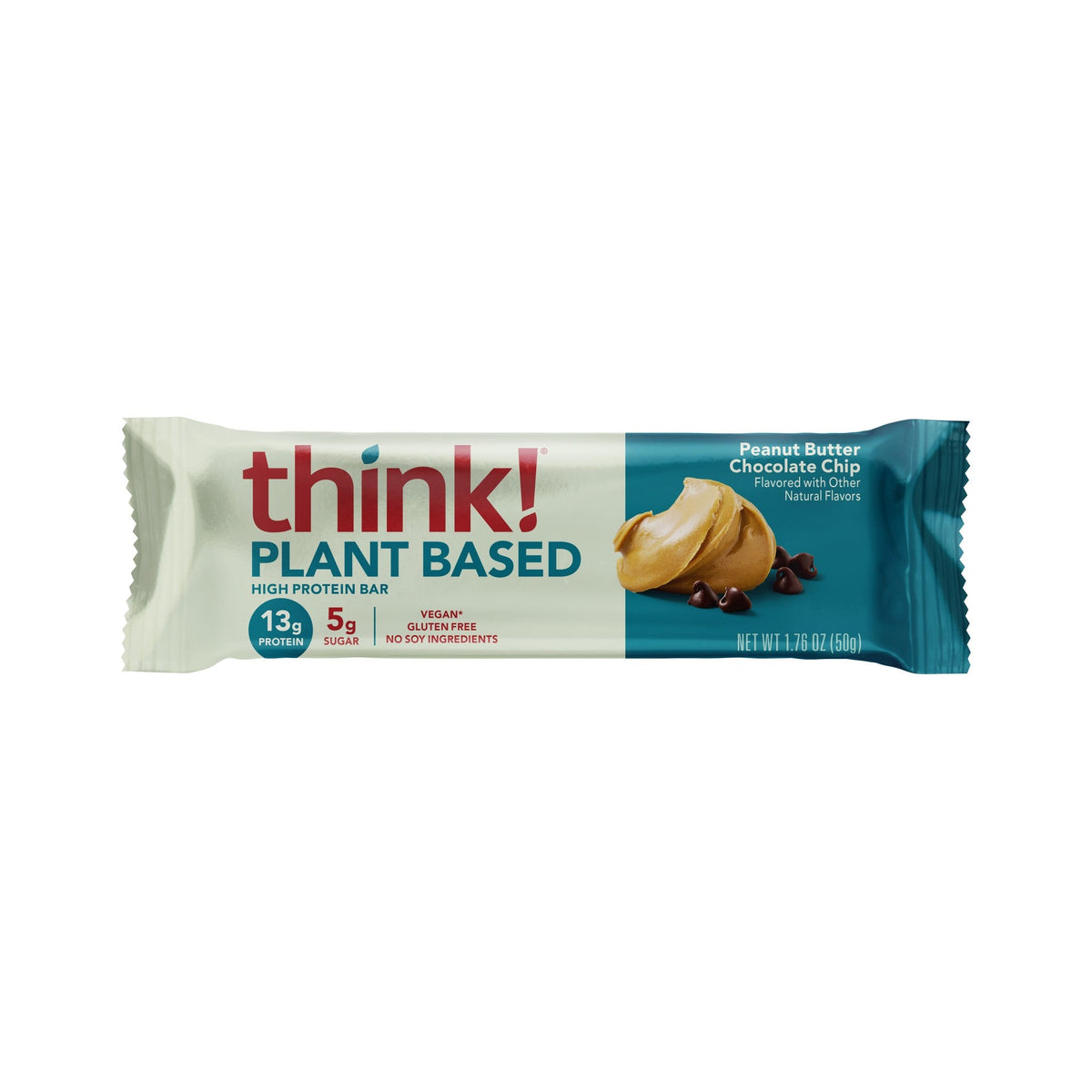 think! Barras De Proteína Vegetal Crema De Cacahuate Y Chispas