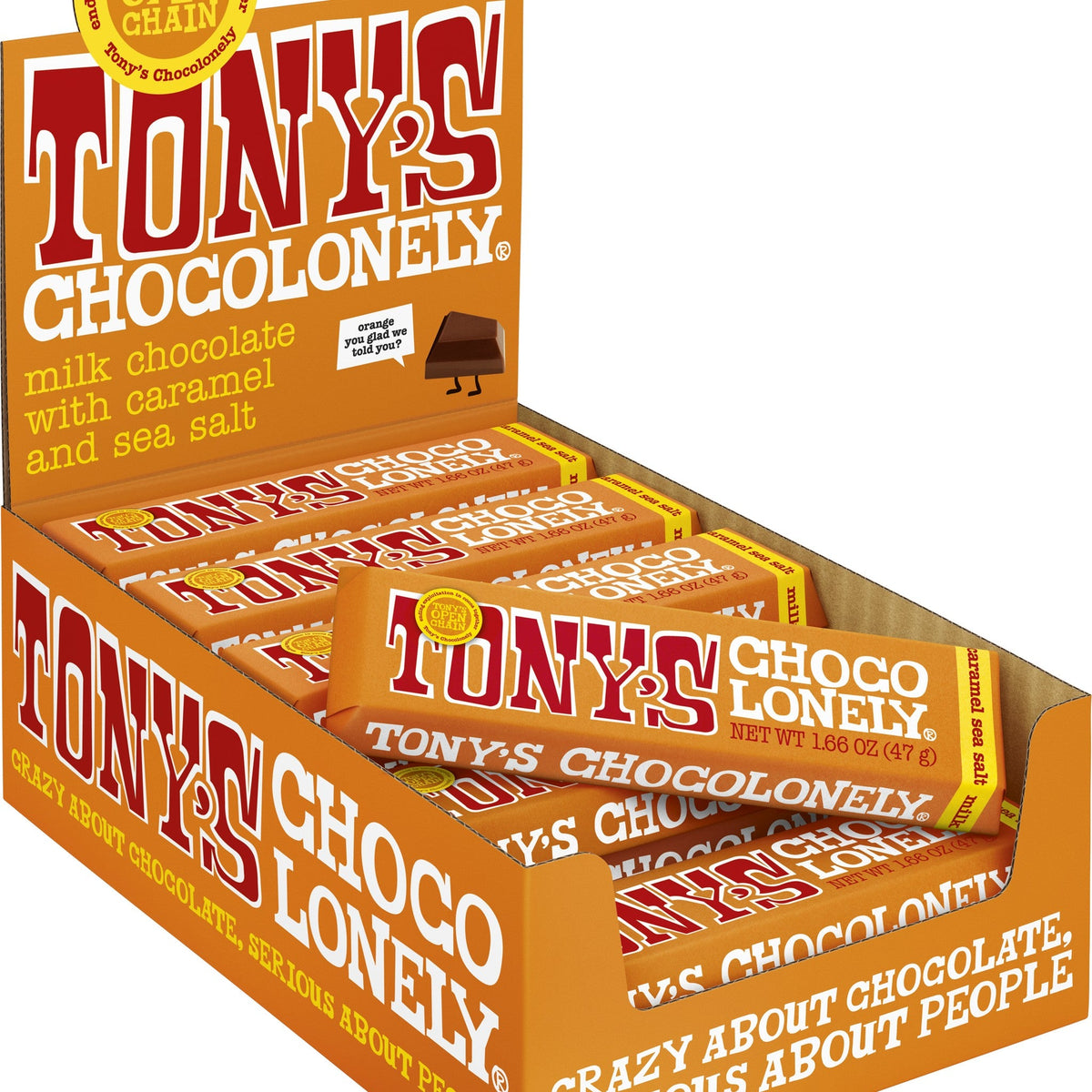 Tony's Chocolonely Mini Barras Chocolate con Leche, Caramelo y Sal de Mar